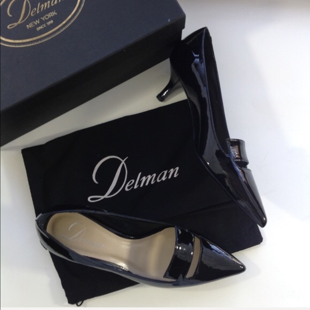 New DELMAN classic black patent pumps 5.5 - Picture 6 of 6